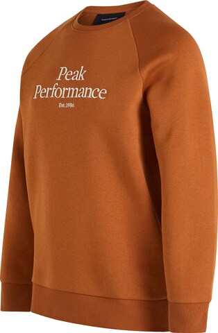 PEAK PERFORMANCE Sweatshirt 'Crew' in Bronze