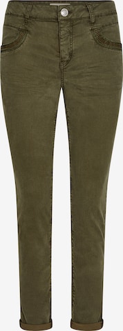 MOS MOSH Broek in Groen: voorkant