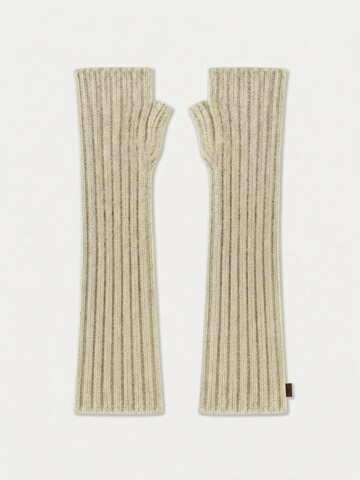 GOBI Cashmere - Luvas mitenes em branco
