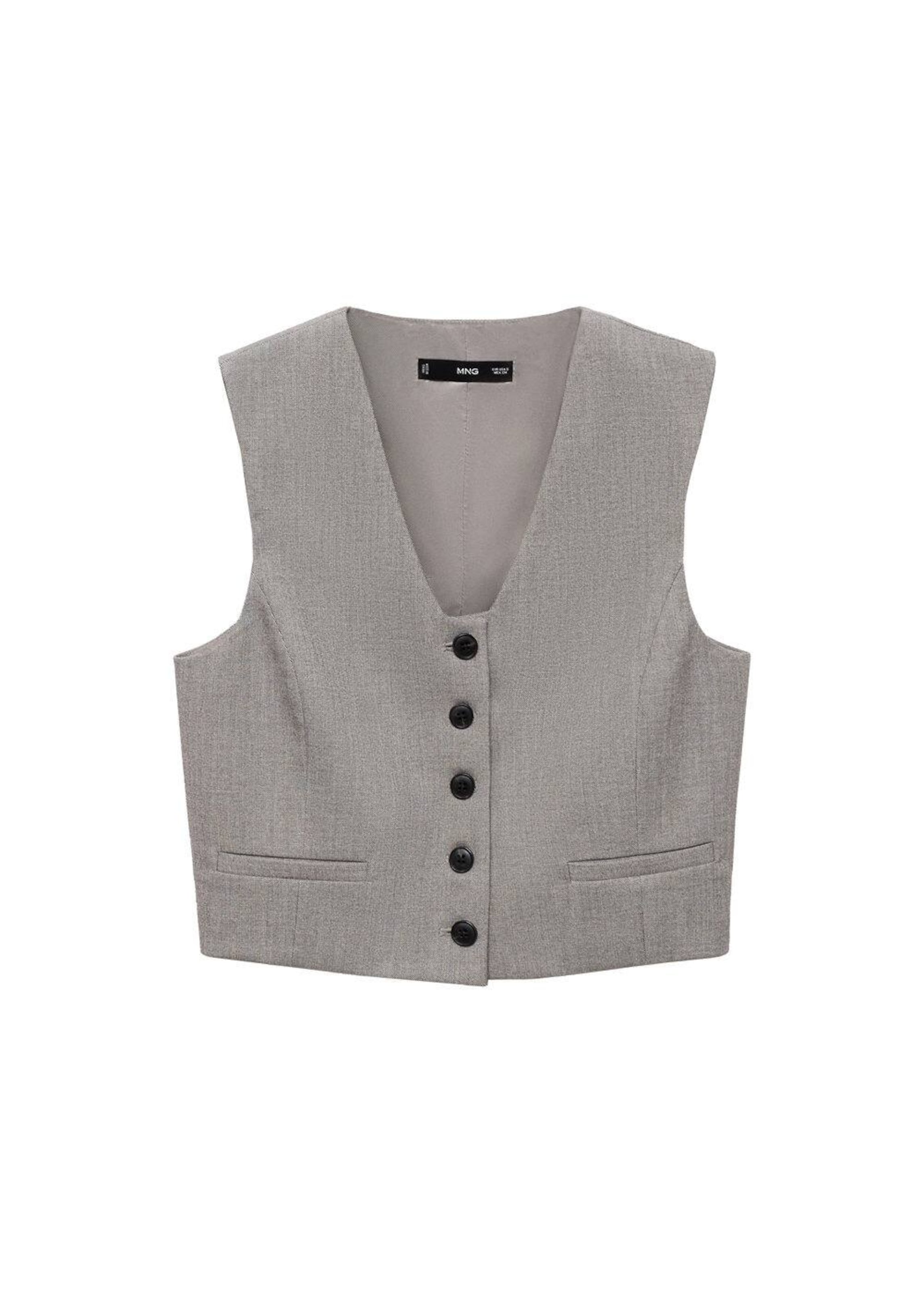MANGO Kamizelka do garnituru 'Bowery2' w kolorze szary: przód