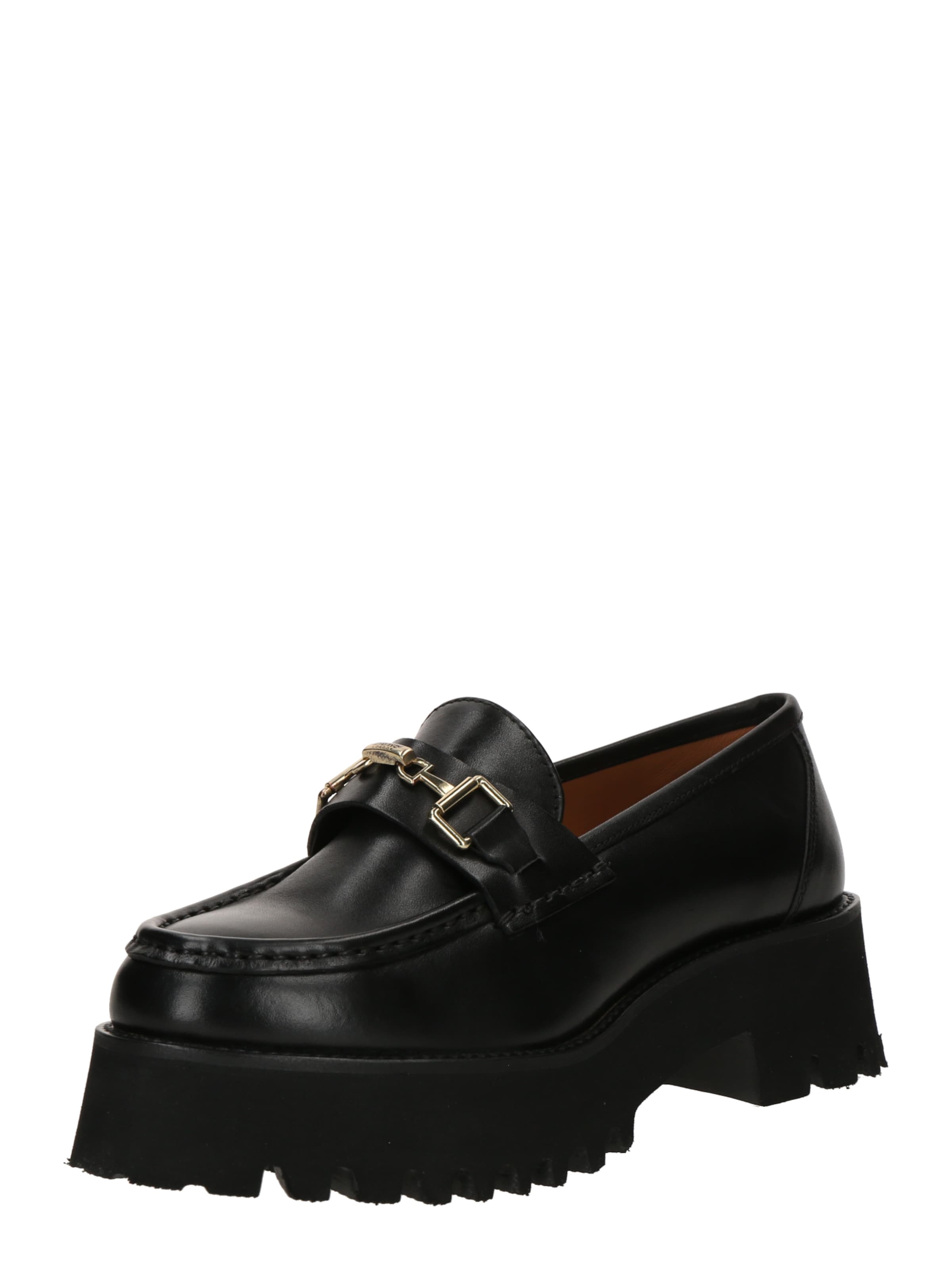 Chaussure basse Dune LONDON en noir : devant