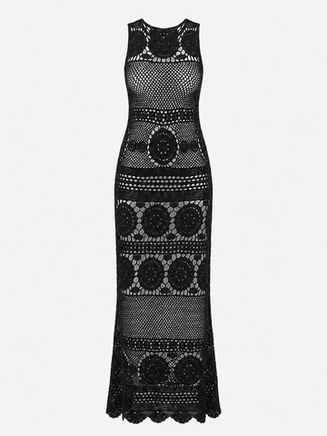 Miss June Dress 'Robe Longue Angel' in Black: front
