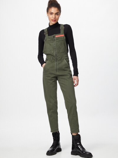 G-Star RAW Hlače s tregerima u kaki, Prikaz modela