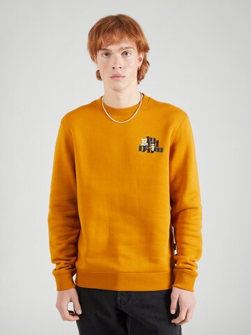 Sweat-shirt BLEND en orange : devant