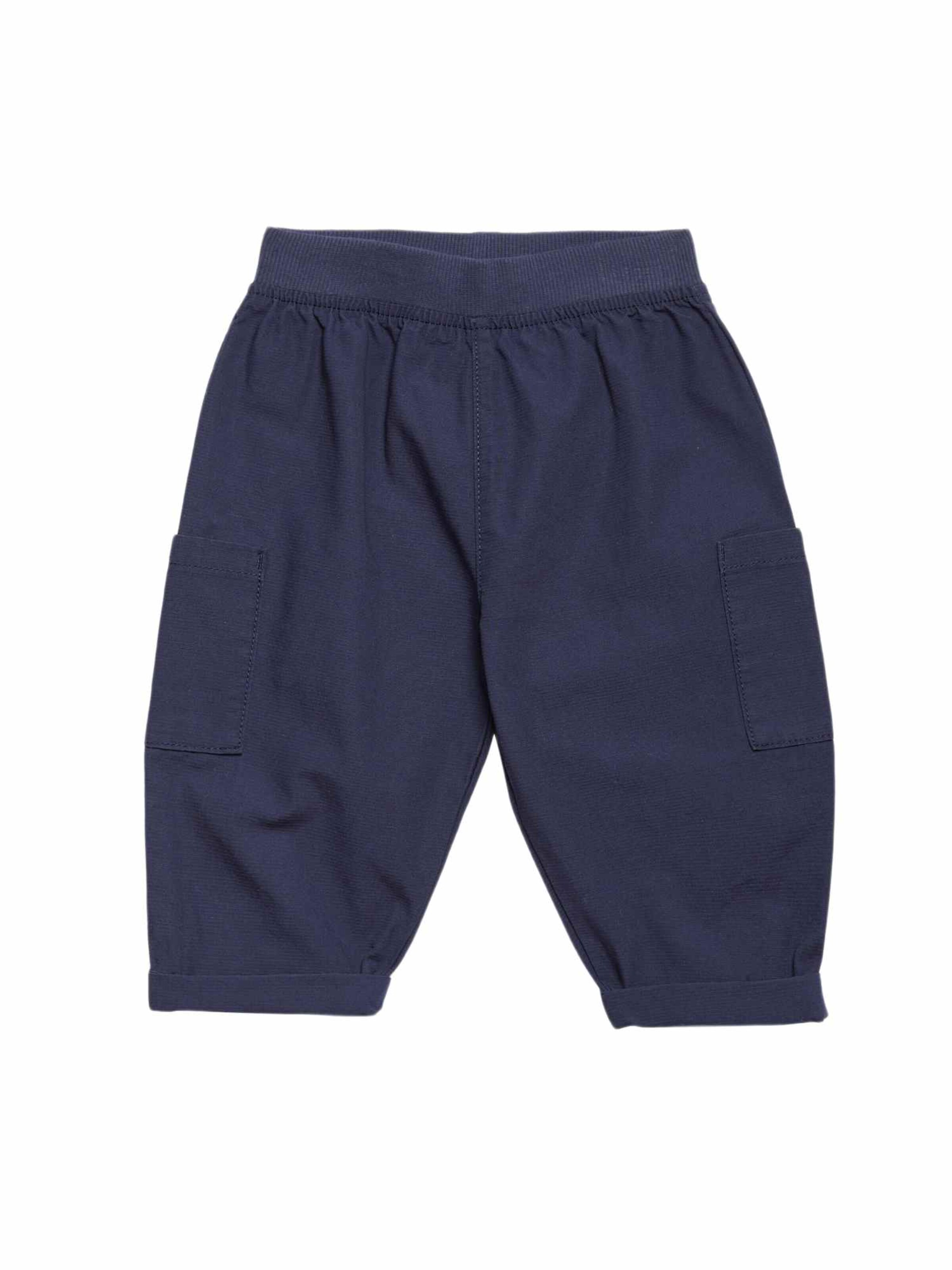 Marks & Spencer Loose fit Trousers in Blue: front