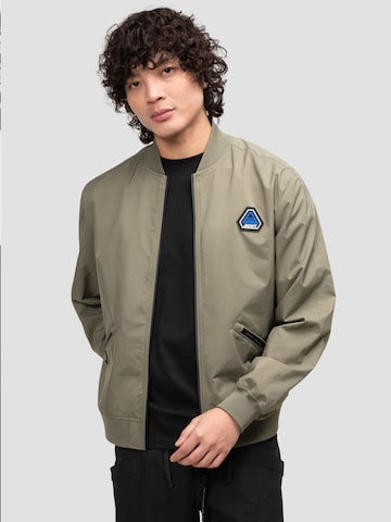 JACK1T Outdoorjas ' Oberon Tech Bomber ' in Groen: voorkant