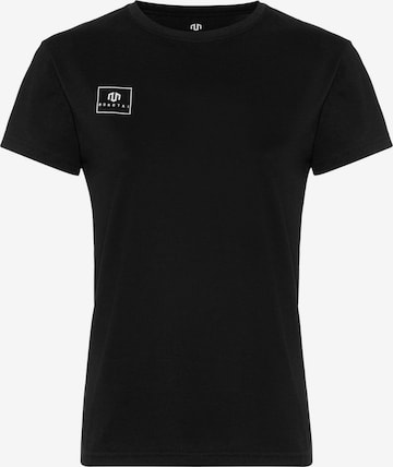 T-shirt fonctionnel 'NAKA' MOROTAI en noir : devant