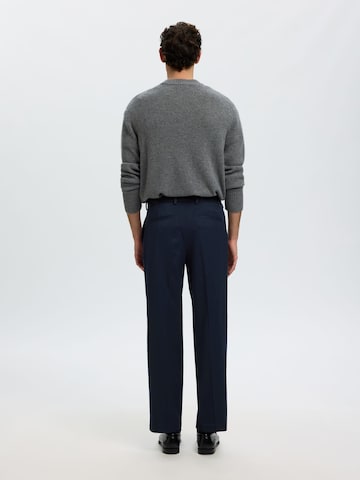 SELECTED Loosefit Pantalon in Blauw