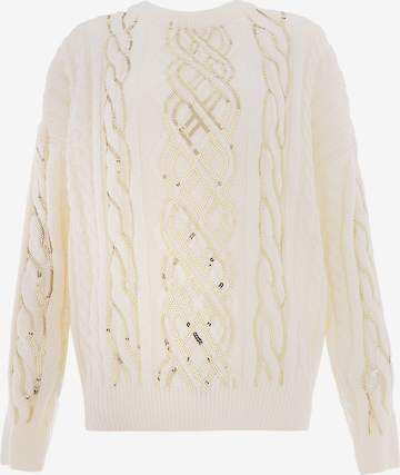 faina Sweater in White: front