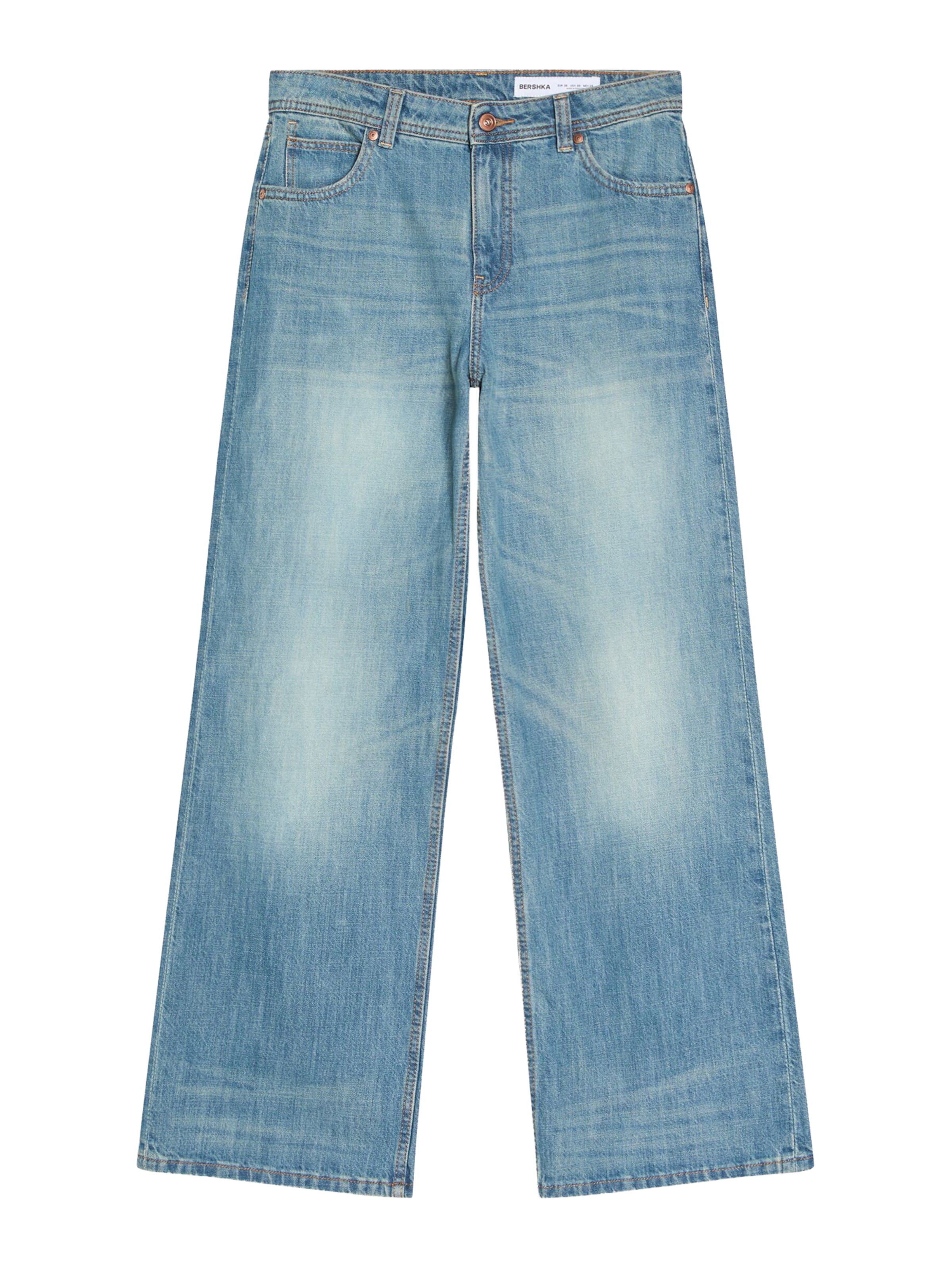 Bershka Baggy Farmer - kék: elől