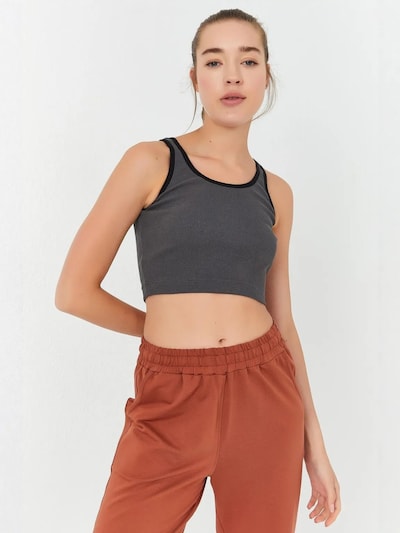Tommy Life Top 'Crop Top' v velikosti XS  | temno siva barva, Prikaz izdelka