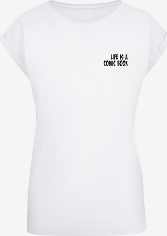T-shirt 'Book Comic' Merchcode en blanc : devant