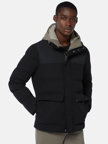 Veste mi-saison Boggi Milano en noir : devant