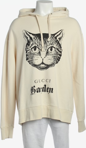 Gucci Sweatshirt / Sweatjacke XL in Weiß: Vorderseite