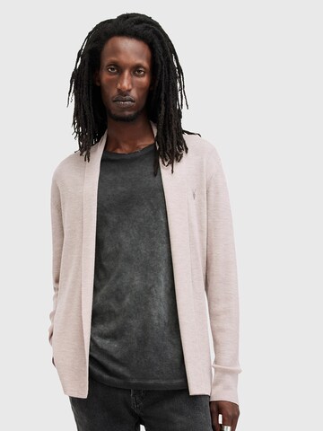 AllSaints Knit cardigan in Grey: front