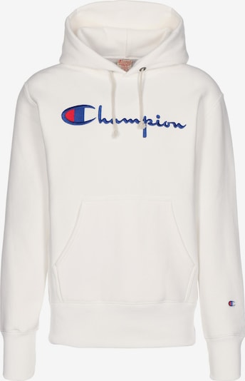 Champion Reverse Weave Sweatshirt in blau / rot / naturweiß, Produktansicht