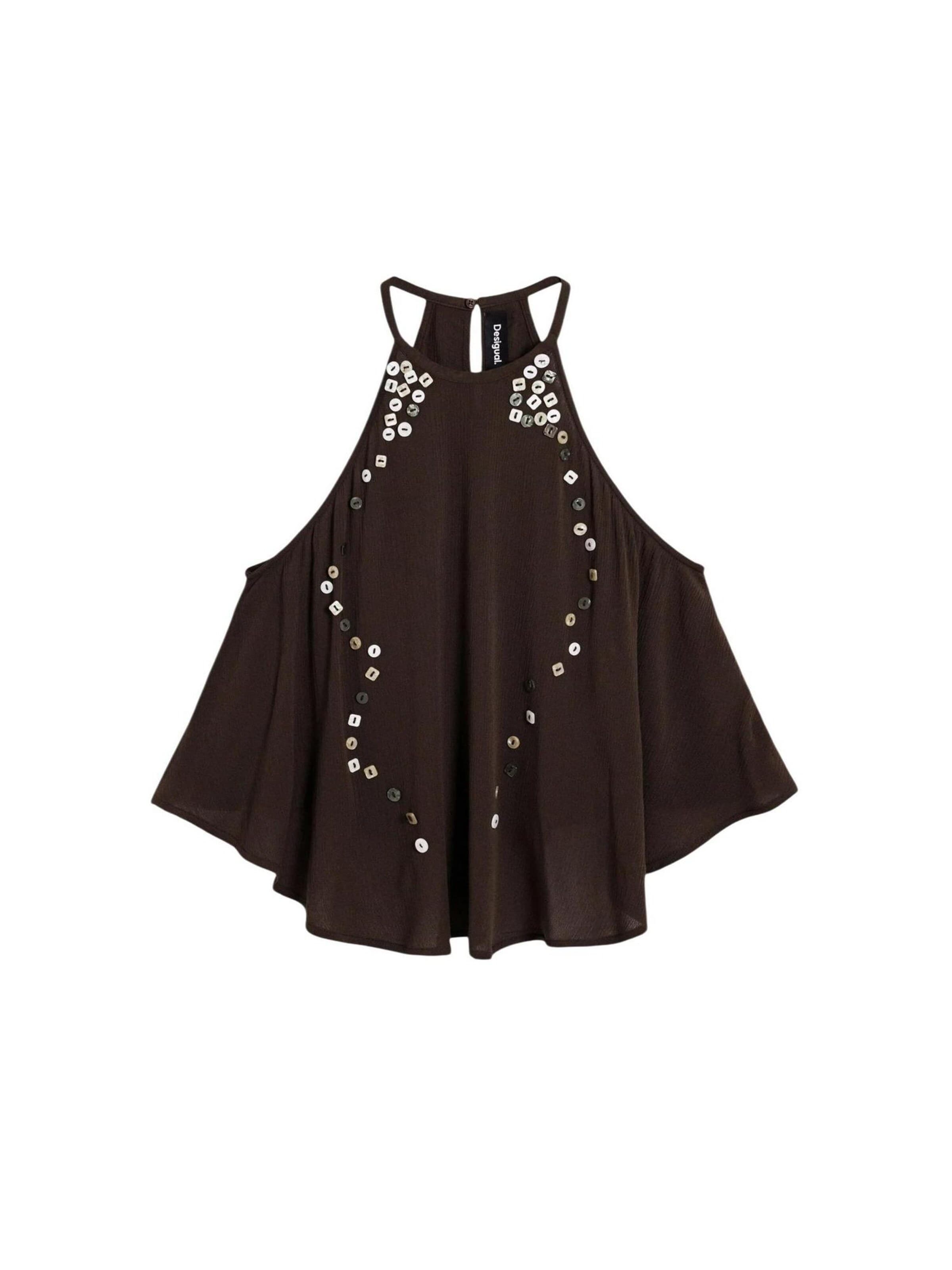 Gilet 'BLUS_BOTT 26SWBW11' di Desigual in marrone: frontale