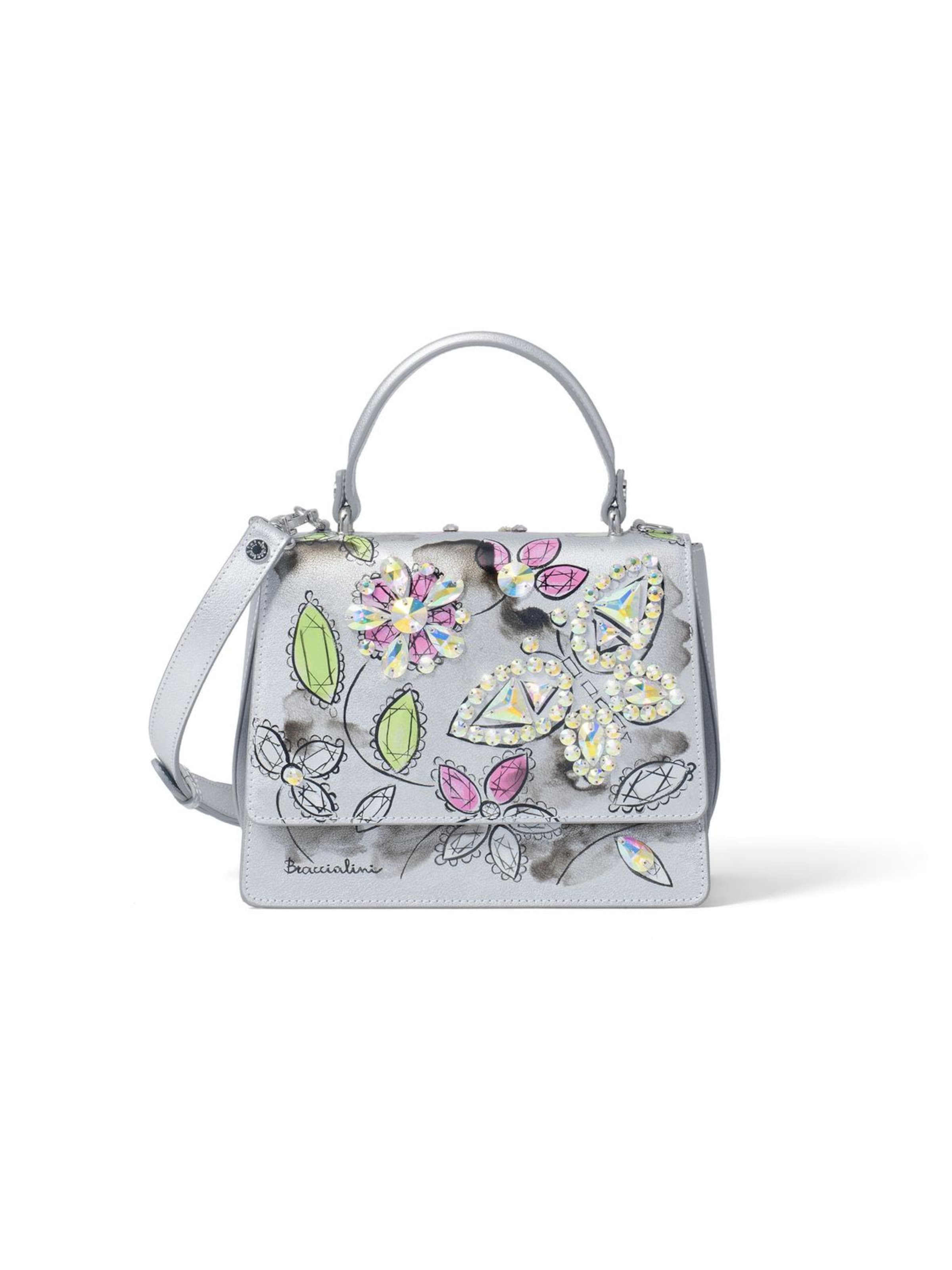 Braccialini Handtasche 'Penelope'‌‌‌‌ in Silber: Vorderseite
