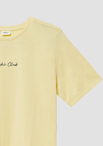 s.Oliver T-Shirt in Gelb