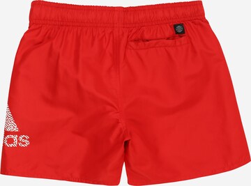 ADIDAS PERFORMANCE Plavecké šortky 'Logo Clx' – červená