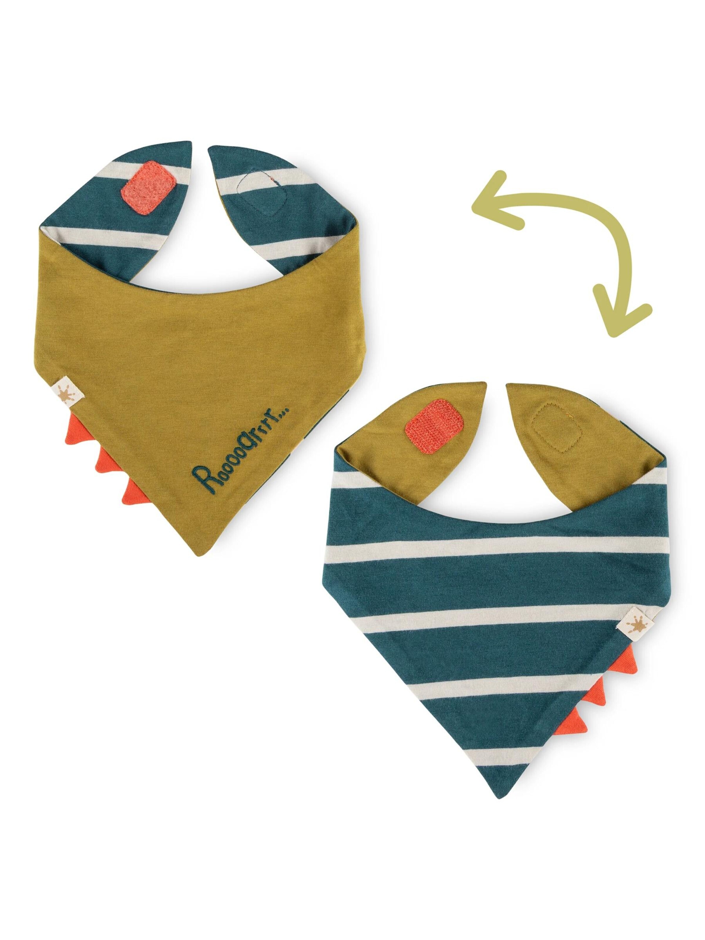 SIGIKID Scarf 'Wendehalstuch Dino Fun' in Blue: front