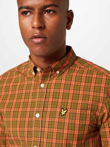 Lyle & Scott Regular Fit Hemd in Orange