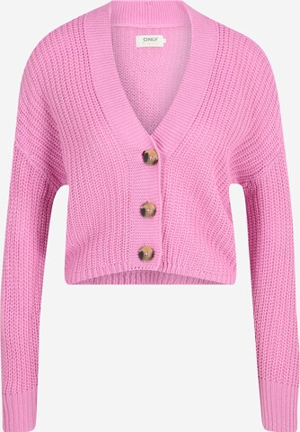 Only Petite Knit Cardigan 'CAROL' in Pink: front