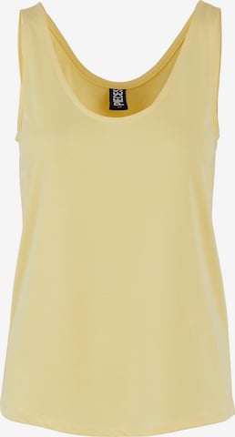 Top 'Kamala' di PIECES in giallo: frontale