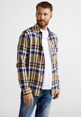 Street One MEN Regular fit Button Up Shirt in Blue: front