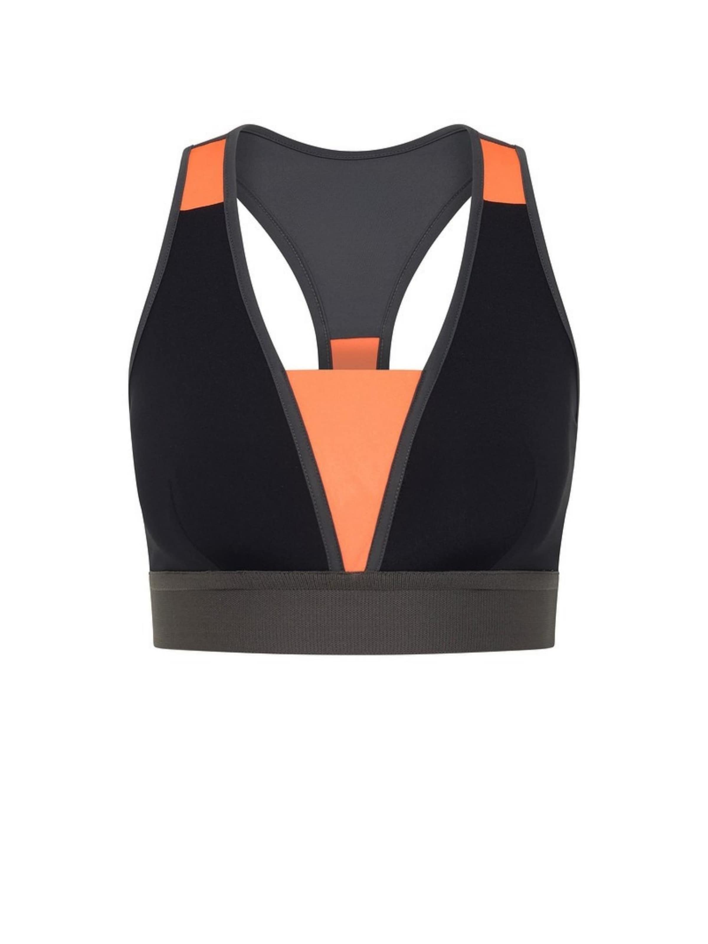 Horizon Athletic Medium Support Sports Bra 'Kokoda' in Black: front