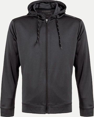 ENDURANCE Athletic Zip-Up Hoodie 'Dereff' in Black: front