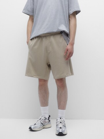 Pull&Bear Loosefit Shorts in Beige