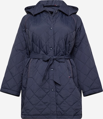 Tommy Hilfiger Curve Winter Coat in Blue: front