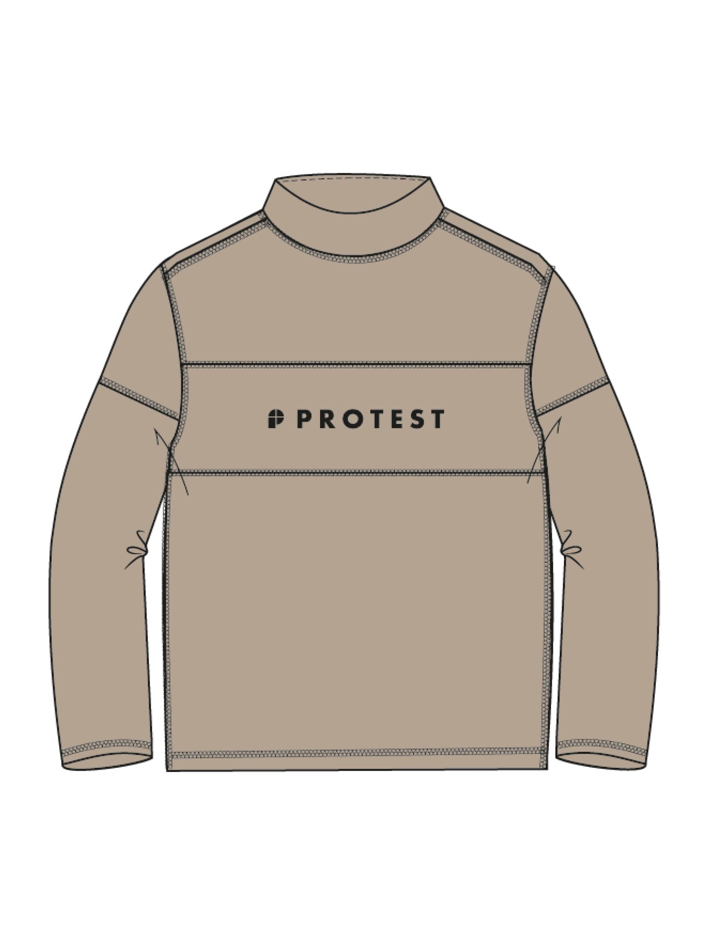 PROTEST Sportsweatshirt 'PRTLevin'‌‌‌‌‌‌‌‌ in Braun: Vorderseite