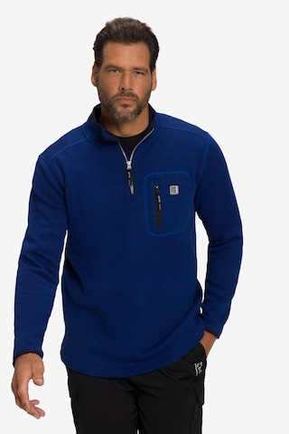 JAY-PI Fleece jas in Blauw: voorkant