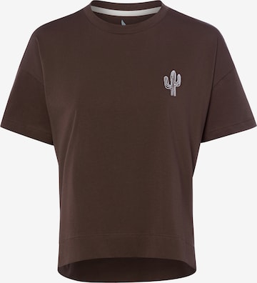 Marie Lund Shirt in Bruin: voorkant