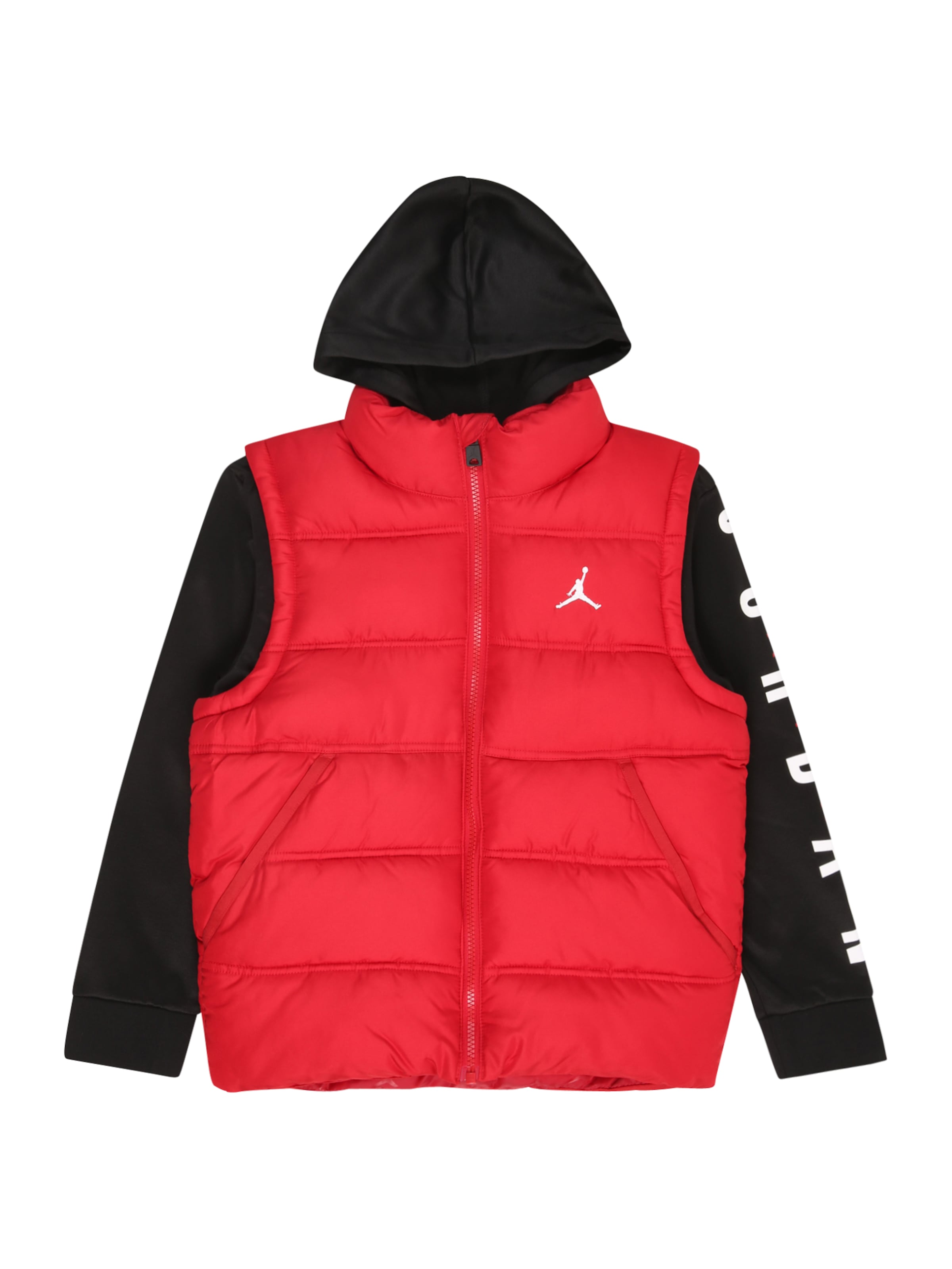 Jordan Φθινοπωρινό και ανοιξιάτικο μπουφάν σε κόκκινο: μπροστά