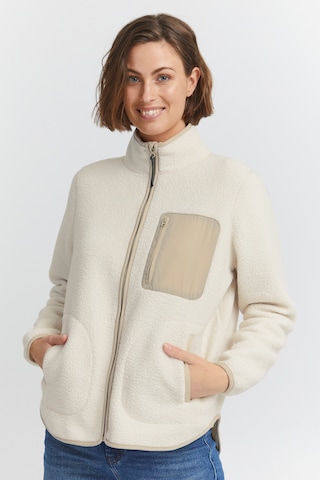 Fransa Fleecejacke 'MILA' in Beige: predná strana