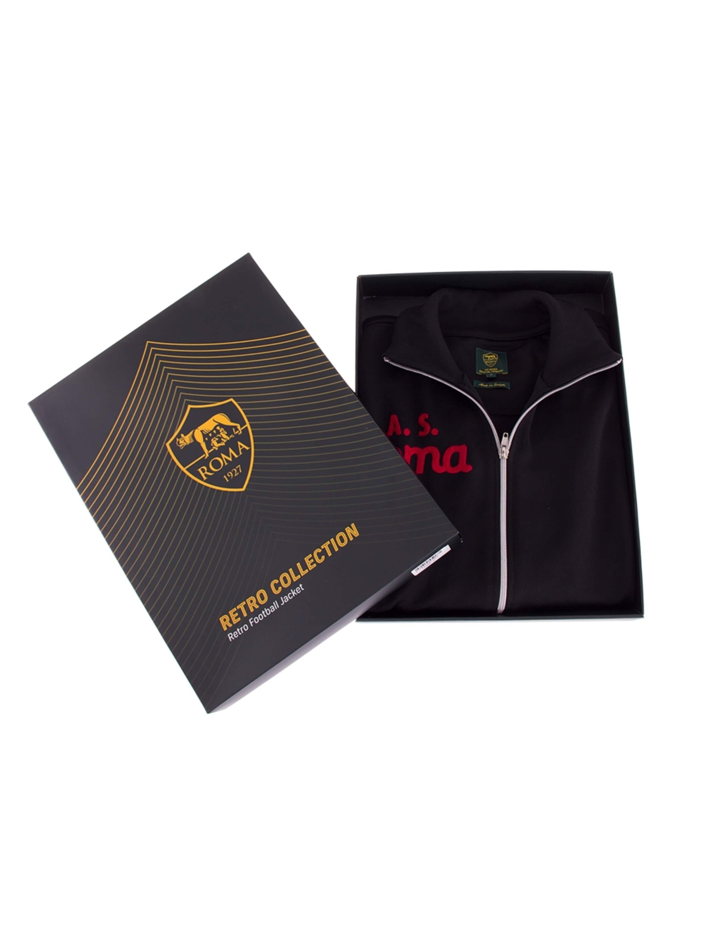 COPA FOOTBALL Sportjas 'AS Roma 1977 - 78 Retro Voetbaljack' in Zwart