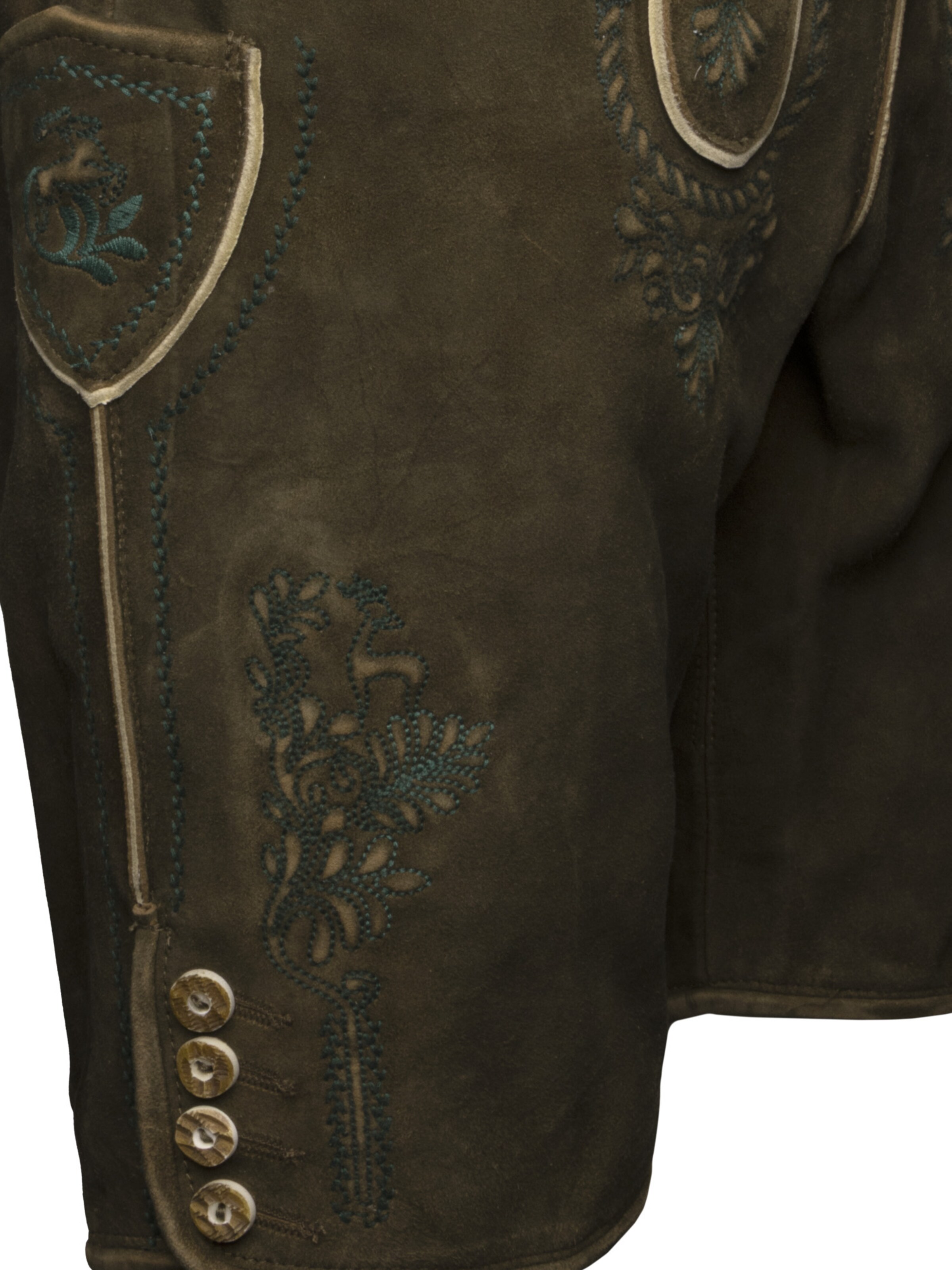 Krüger Buam Regular Klederdracht broek 'Cailan' in Bruin