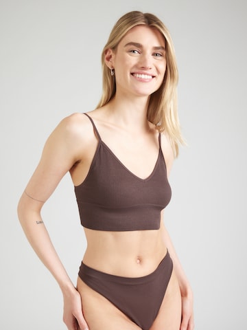ONLY Bustier BH 'ONLVICKY' in Bruin: voorkant