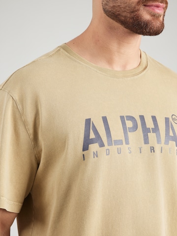 ALPHA INDUSTRIES T-shirt i grön