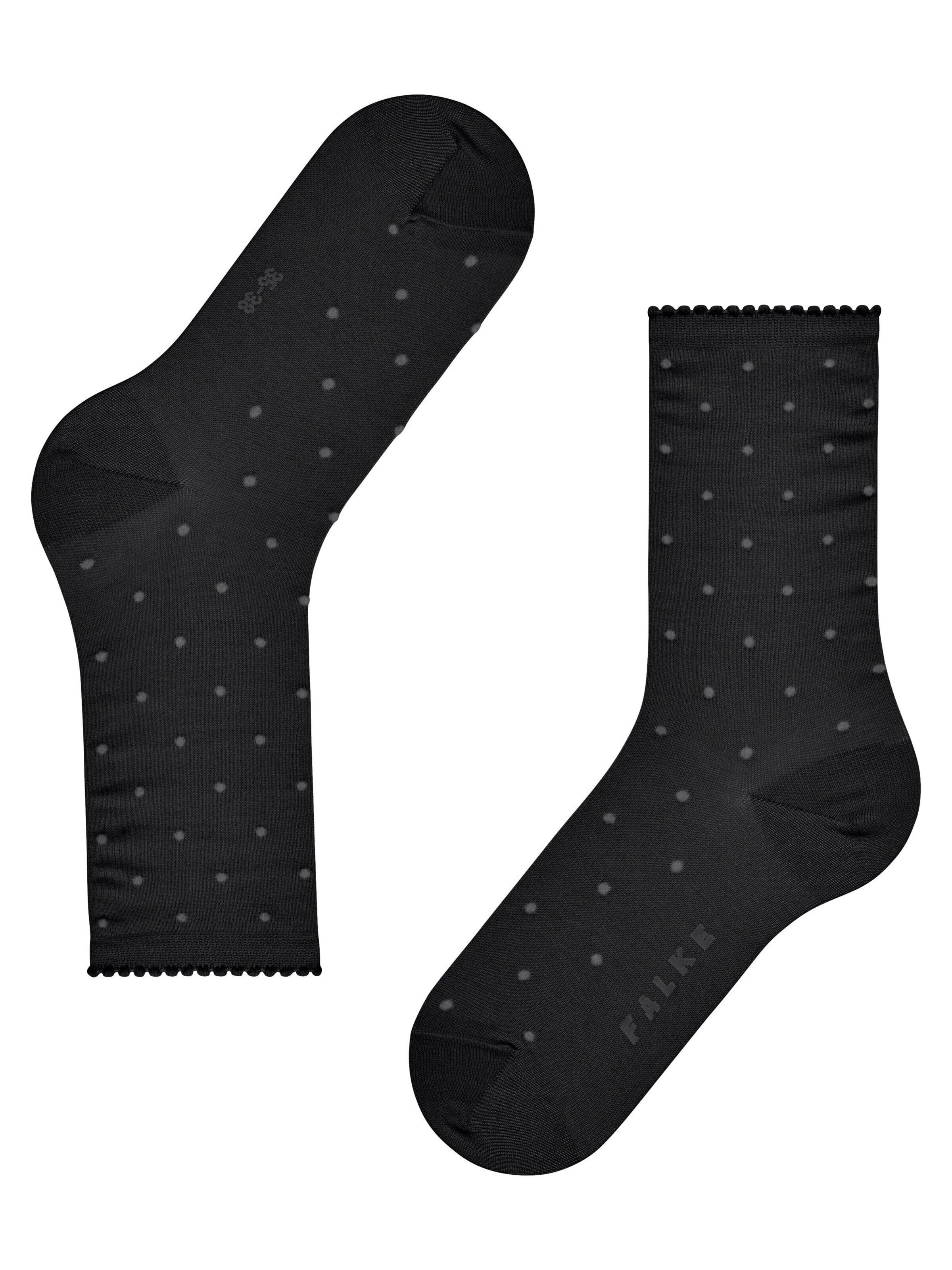 FALKE Socken 'Spike Dot'‌‌‌‌‌ in Schwarz