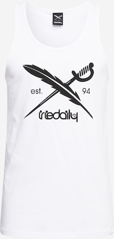 Iriedaily Shirt 'Daily Flag' in White: front