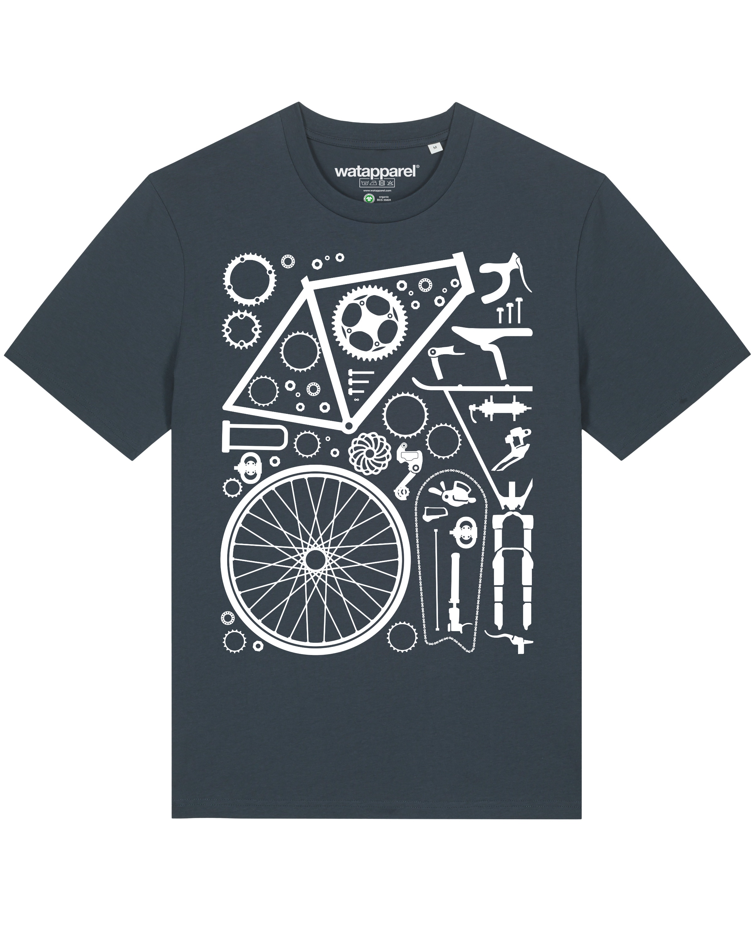 T-Shirt Watapparel en gris : devant