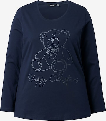 Ulla Popken Shirt in Blauw: voorkant