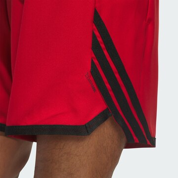 ADIDAS PERFORMANCE - Loosefit Calças de desporto 'Crazy Lite' em vermelho