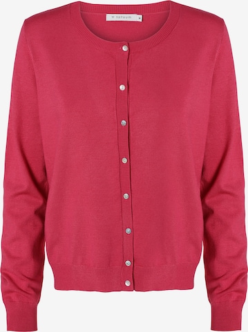 TATUUM Cardigan 'Kontroko' i pink: forside