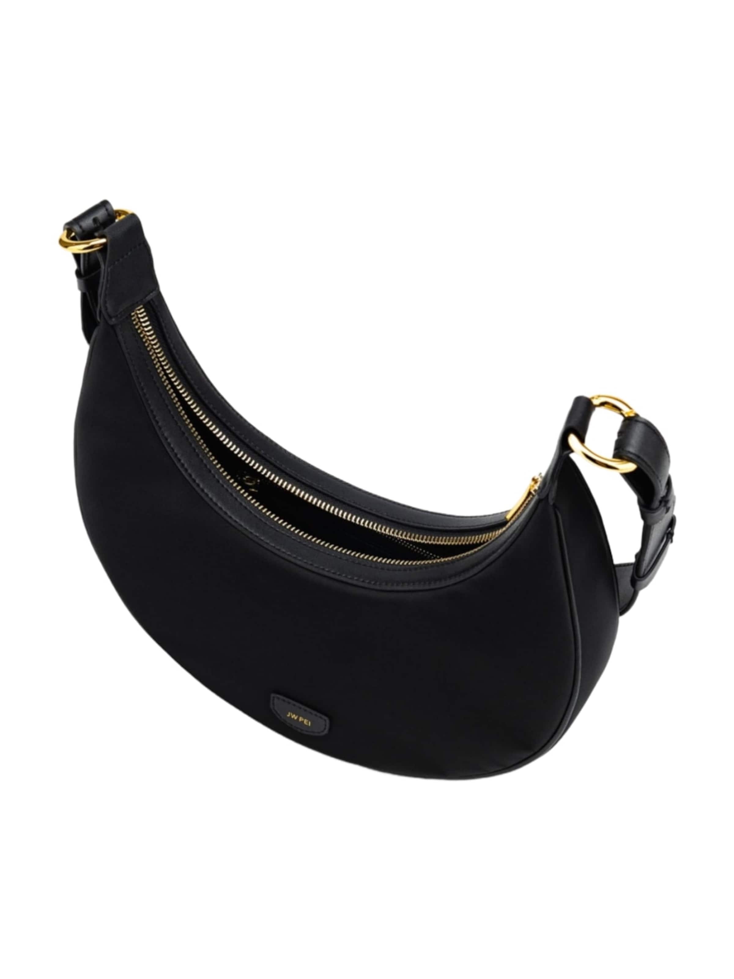 JW PEI Torba za čez ramo 'JW PEI Sac Bandoulière Carly Medium Black Gold' | črna barva