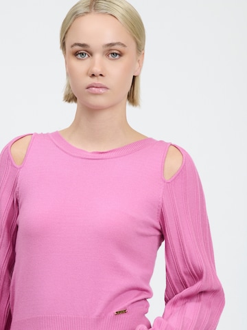 Influencer Sweter w kolorze różowy